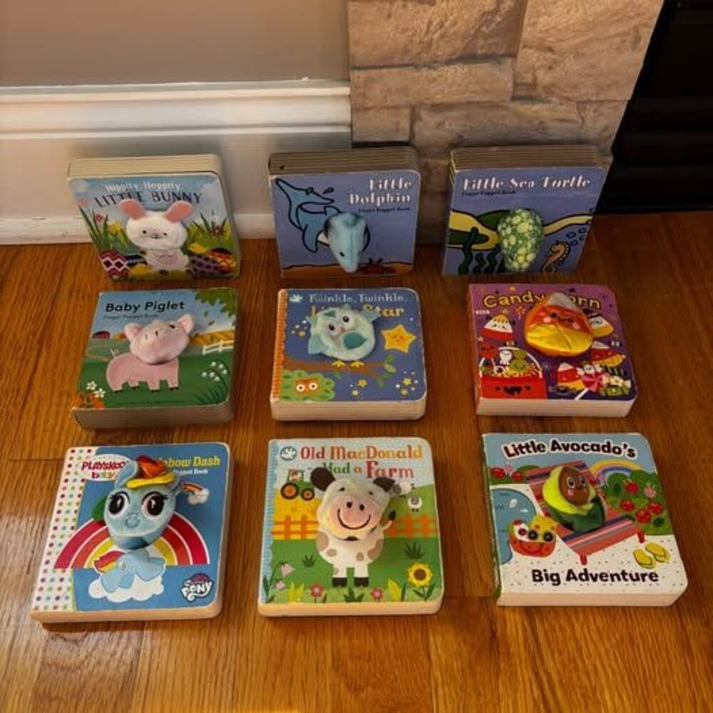 Set of 9 Finger Puppet Board Books